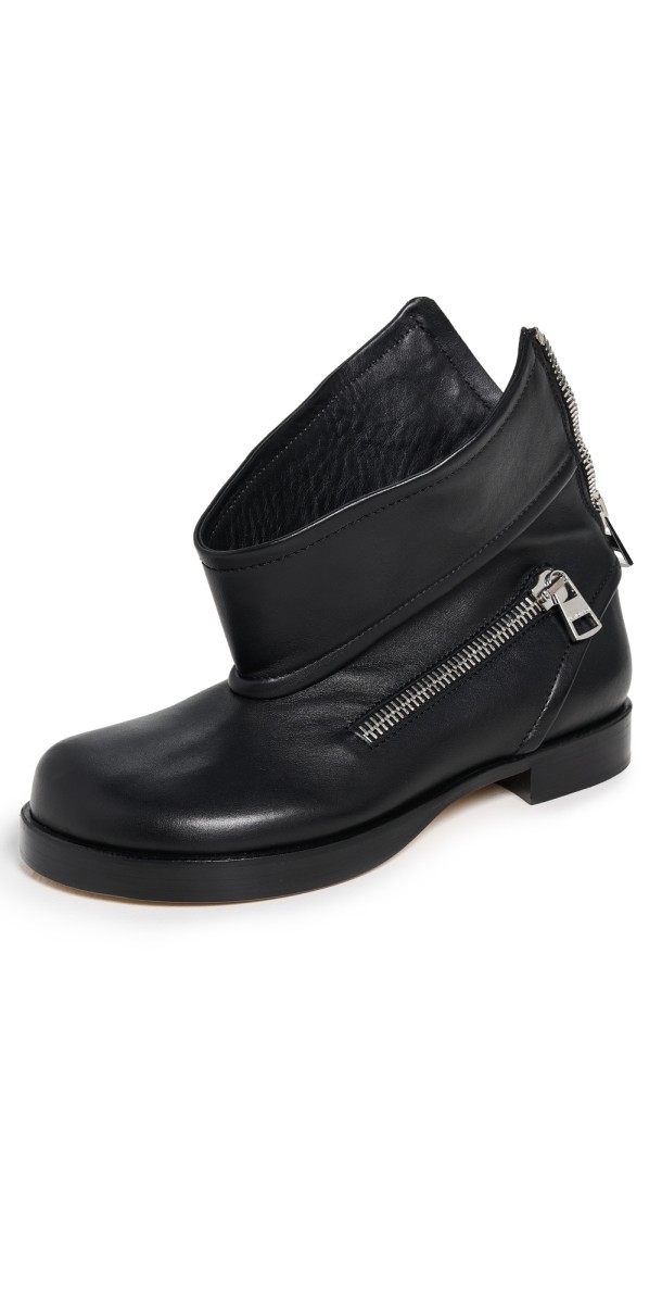 JW Anderson Biker Boots Black