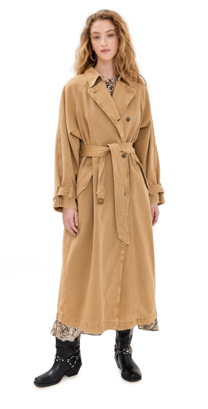 Isabel Marant Brekka Trench Coat Camel