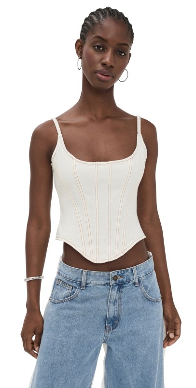 Lioness Capri Corset Porcelain