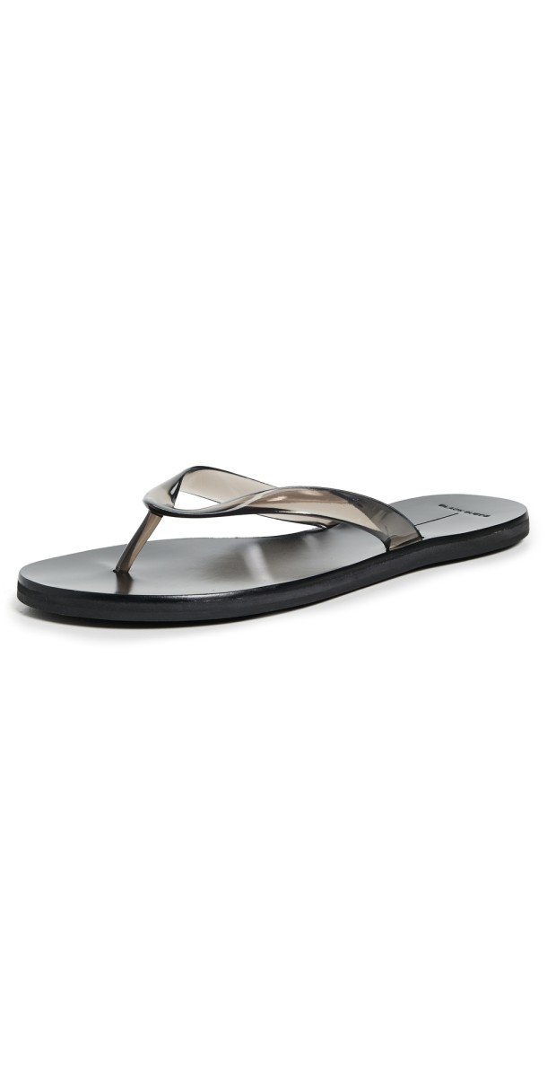 Black Suede Studio Jelly Sandals Black