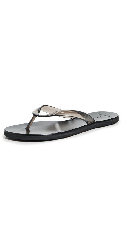 Black Suede Studio Jelly Sandals Black