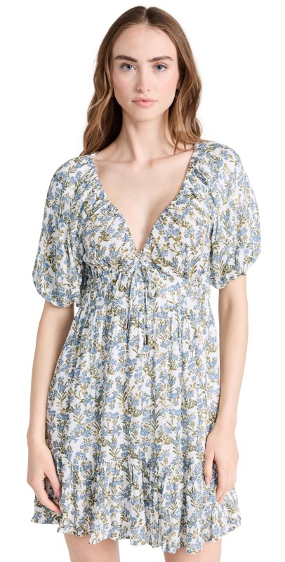 MINKPINK Juniper Mini Dress Blue Floral