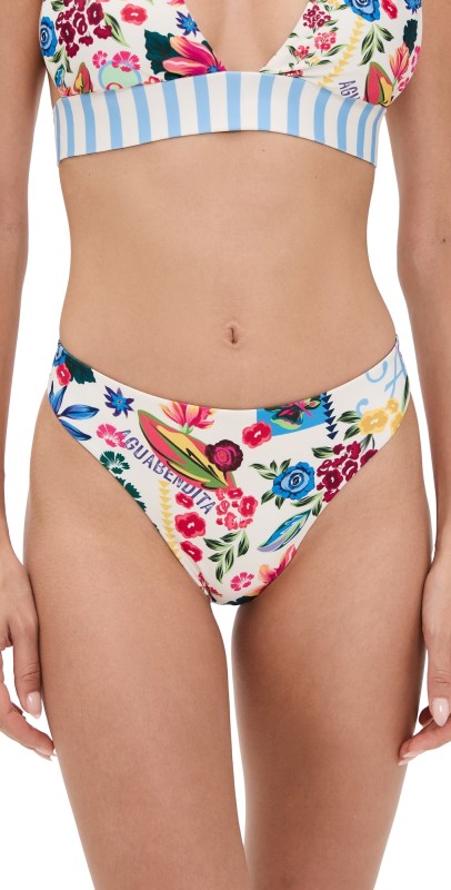 Agua Bendita Ilu Citrus Bikini Bottoms Multicolor