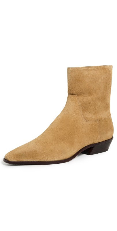 Reformation Dominique Ankle Boots Hazel Suede