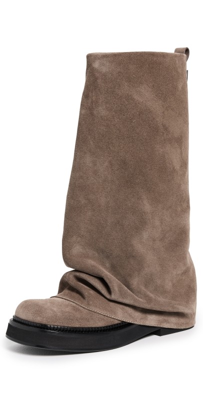 The Attico Robin Combat Boots Taupe