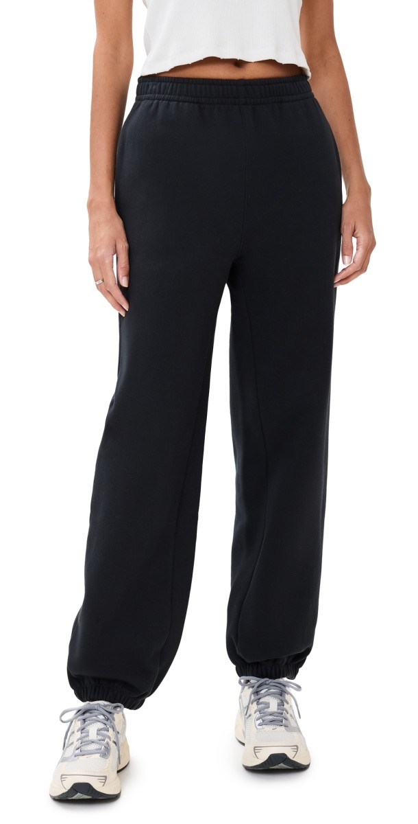 Reformation Skye Boyfriend Sweatpants Black