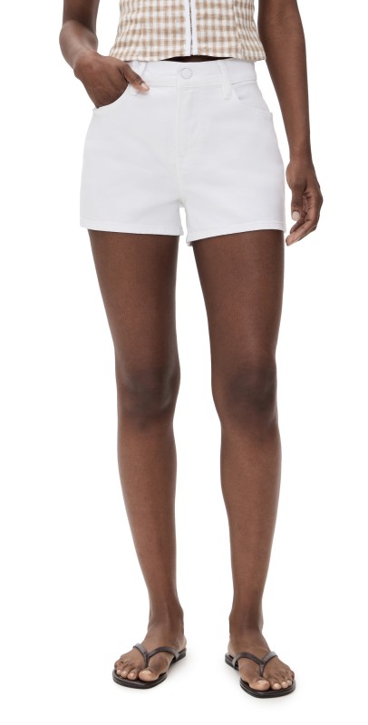 Good American Good 90s Shorts White001