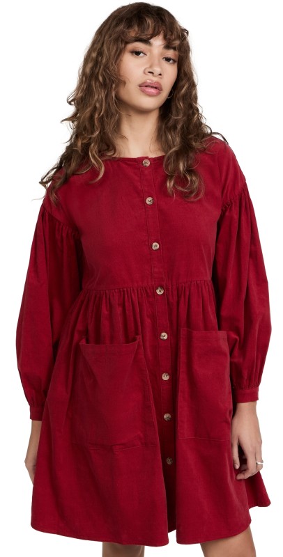 Meadows Forest Dress Red
