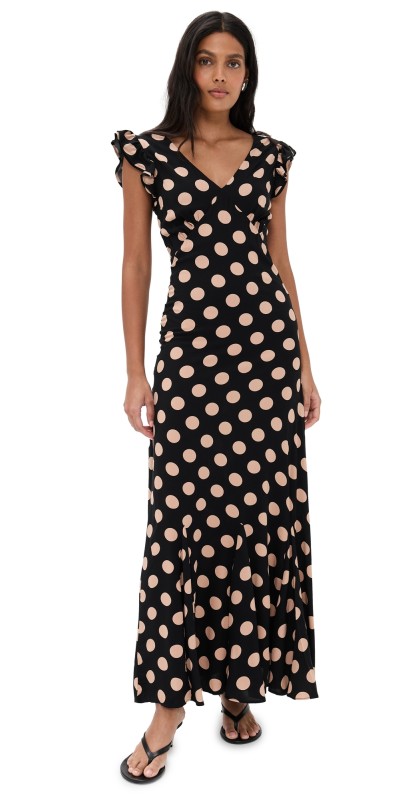 Beach Riot Elodie Dress Midnight Polka Dot