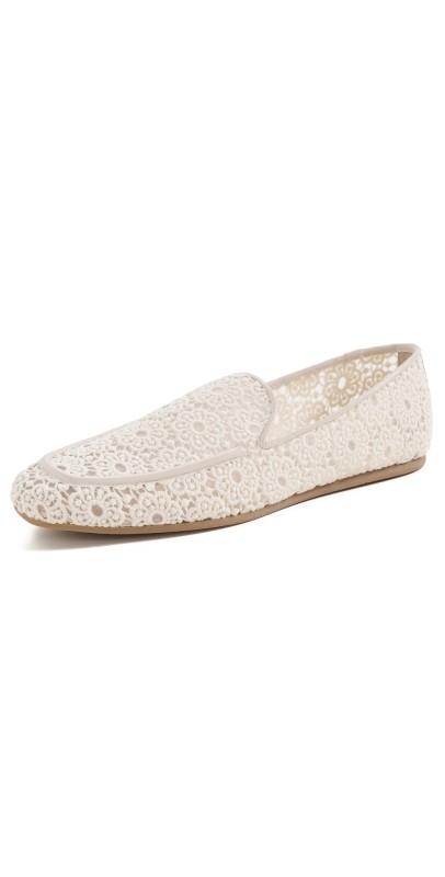 Stuart Weitzman Lee Loafers Linen/Cream