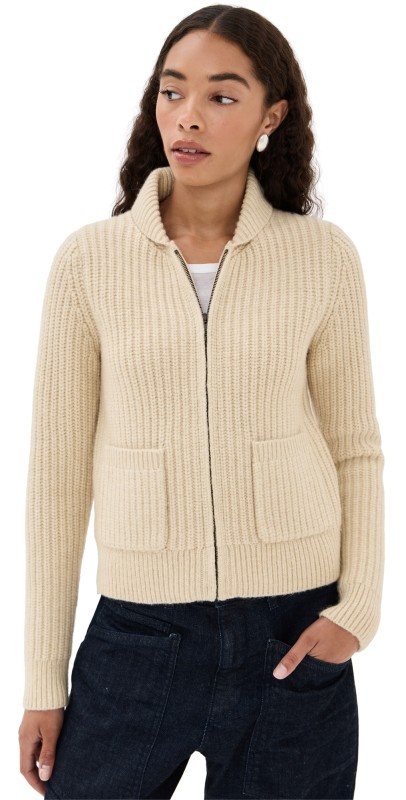 Nili Lotan Tessen Cardigan Wheat