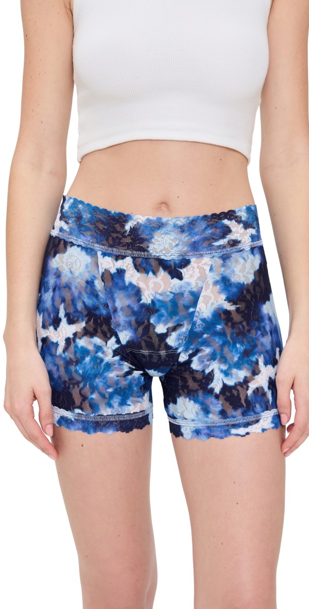Hanky Panky Printed Signature Lace Boxer Briefs Such a Blur