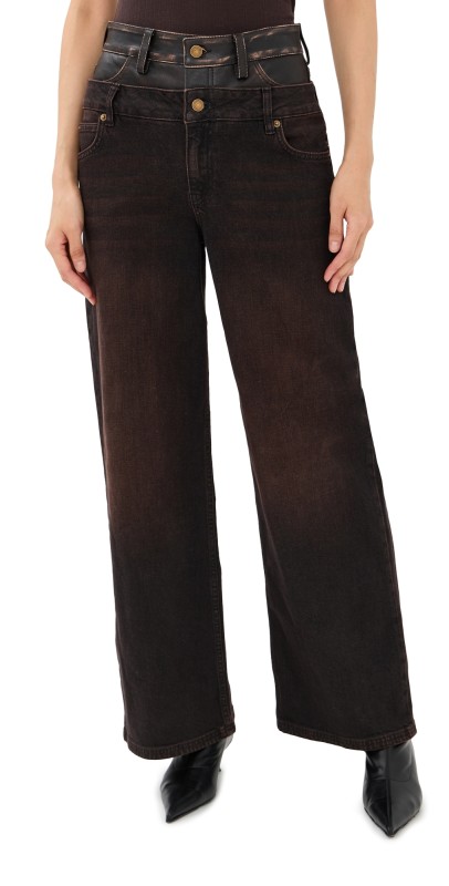 SIMKHAI Kove Double Waistband Jeans Terranea