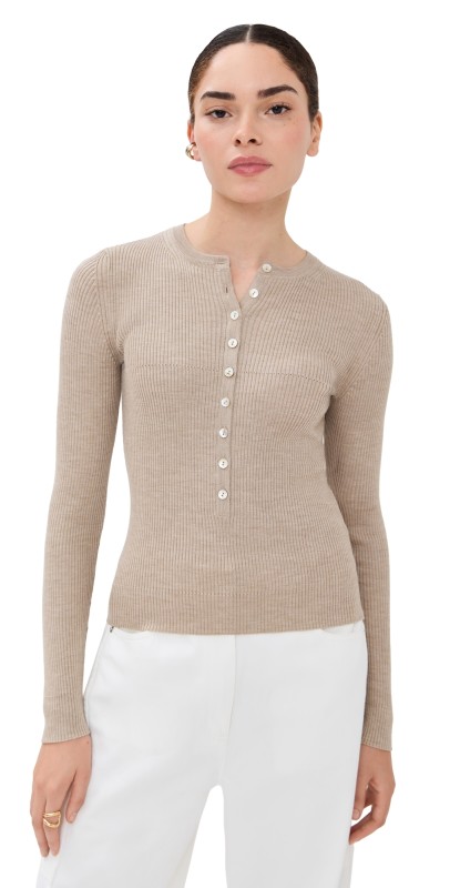 Nackiye Insider Knit Top Beige