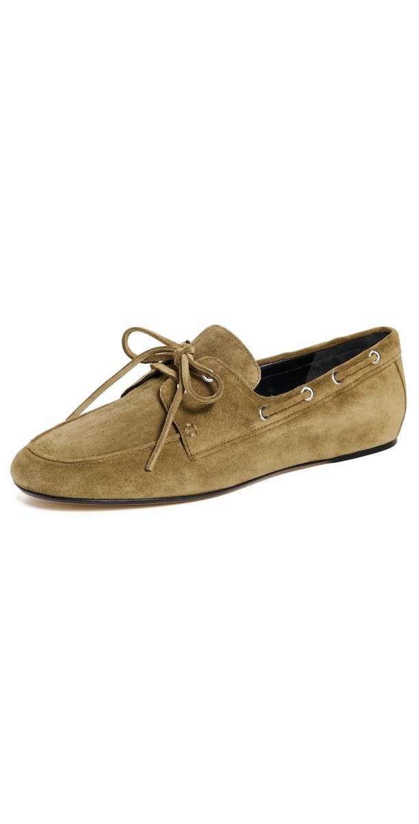 Vince Marin Boat Shoes Olivewood