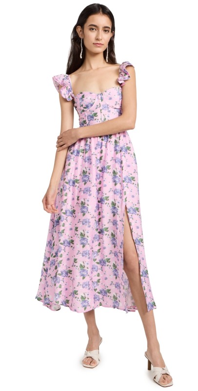 ASTR the Label Wedelia Dress Purple Floral