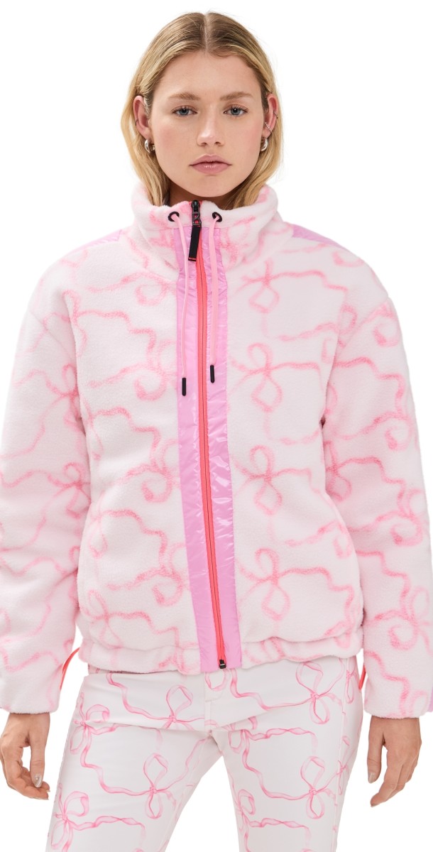 Bogner Fire+Ice Bogner Fire + Ice x LoveShackFancy Ninetta Fleece Jacket Hot Pink