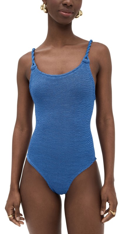 Hunza G Camille One Piece Metallic Denim