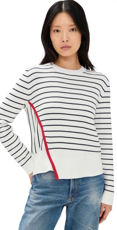 BAUM UND PFERDGARTEN Centa Sweater Egret Baritone Stripe