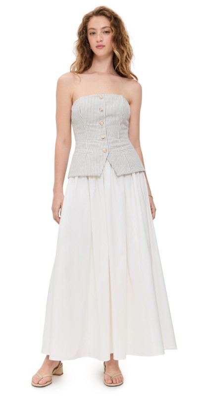 CAMI NYC Nineveh Dress Double Stripe/Macadamia