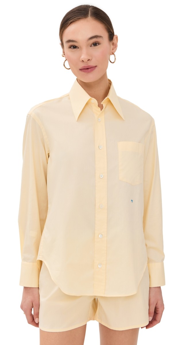 HOMMEGIRLS 70s Pocket Shirt Yellow