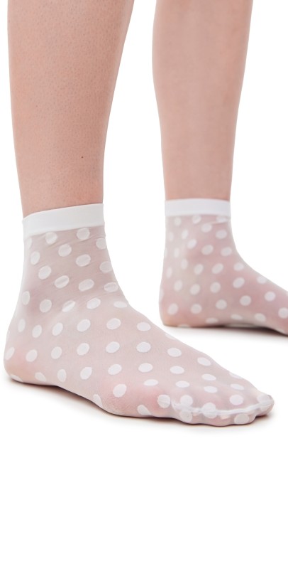 Wolford Dot Socks 8248 Black
