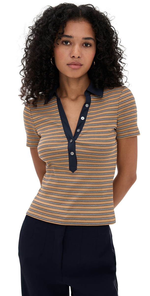 Veronica Beard Jean Kearney Tee Brown Multi