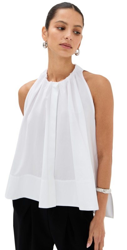 CO Gathered Tunic Shirt Optic White