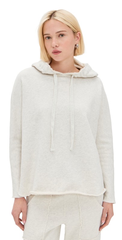 Frank & Eileen Kane Capelet Hoodie Heather White Melange