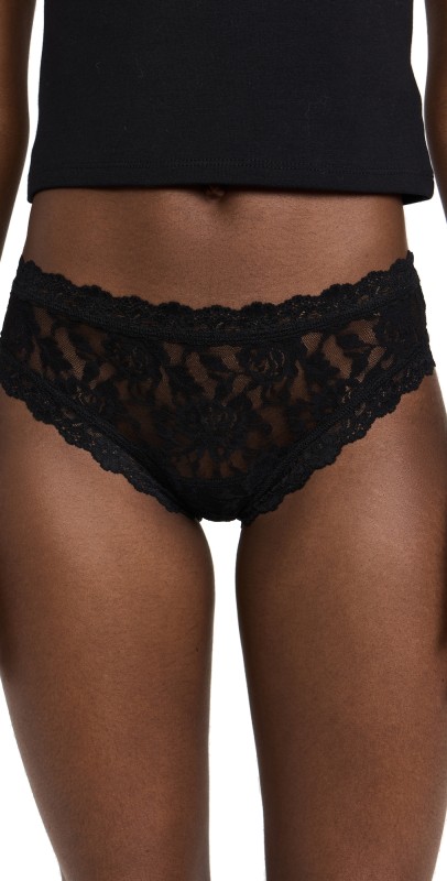 Hanky Panky Signature Lace Keyhole Panties Black