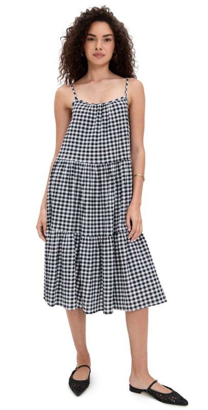 LE BOP Weekend Dress Blue & White Gingham
