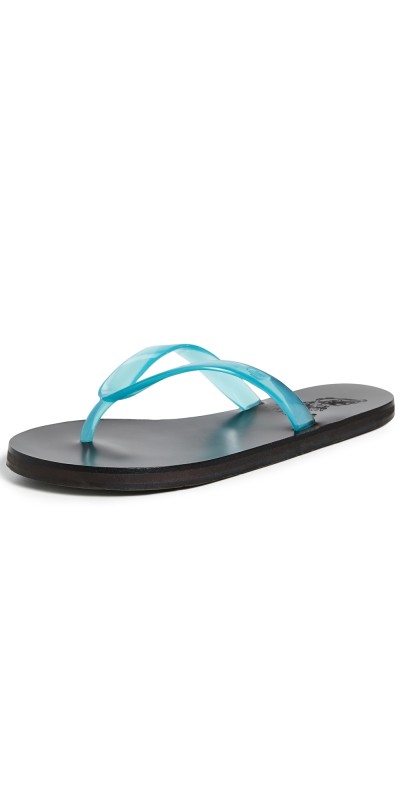 Ancient Greek Sandals Saionara Jelly Sandals Clear Blue