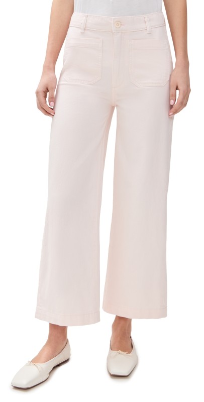 DL1961 Hepburn Wide Leg High Rise Ankle Jeans Primrose Pink (Vintage)