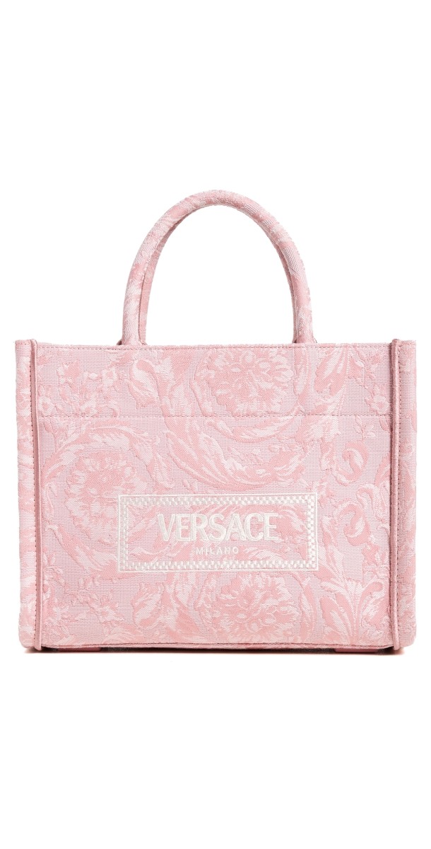 Versace Barocco Athena Small Tote Bag Pale Pink/English Rose/VG