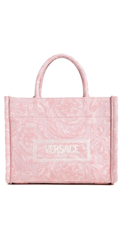 Versace Barocco Athena Small Tote Bag Pale Pink/English Rose/VG
