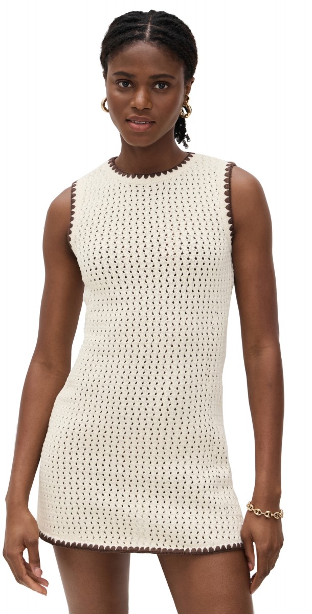 ALIGNE Immy Crochet Mini Dress White