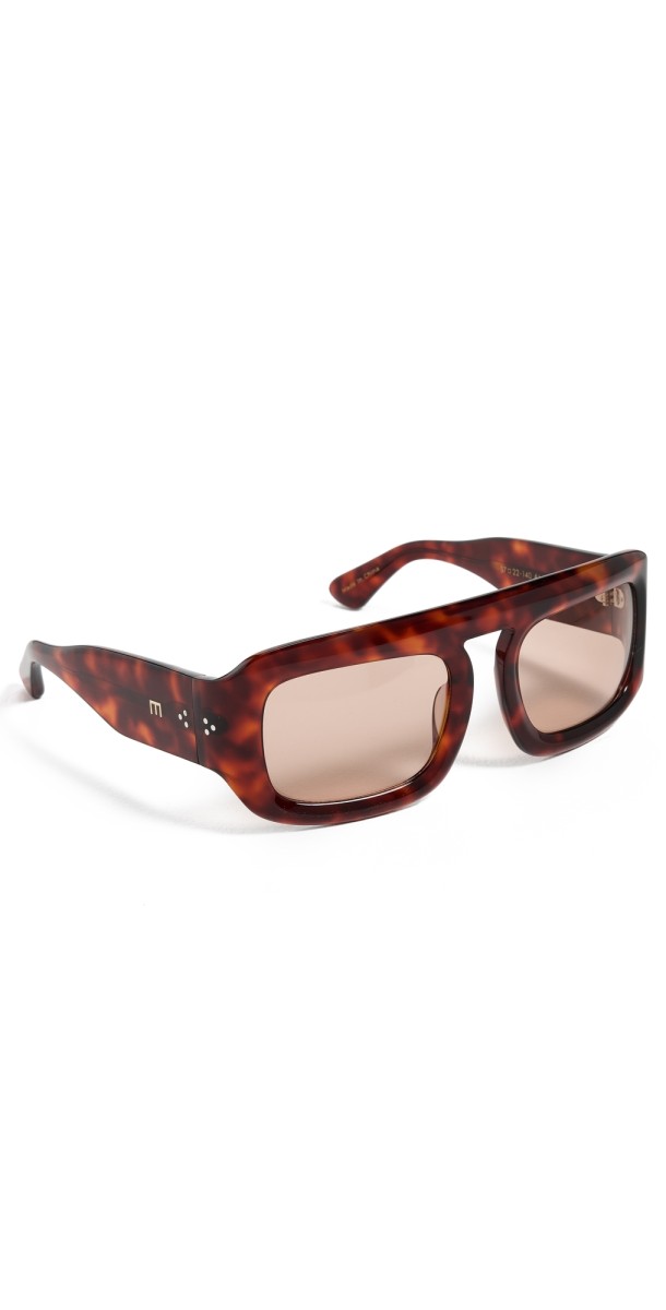 Elisa Johnson Aries Sunglasses Red Tortois