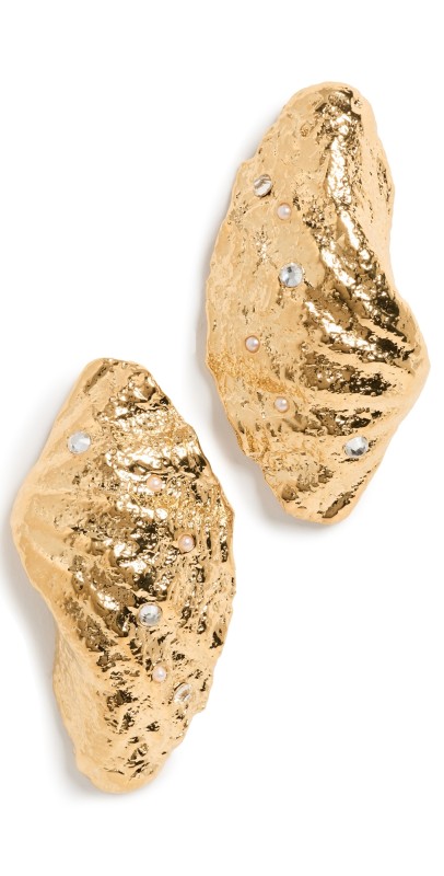 By Alona Maya Earrings Gold/Pearl/CZ