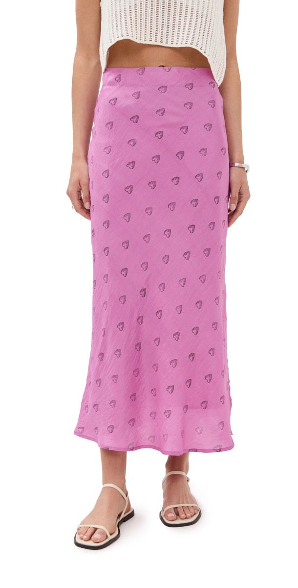 Alix of Bohemia Lyra Fuchsia Heart Skirt Fuchsia