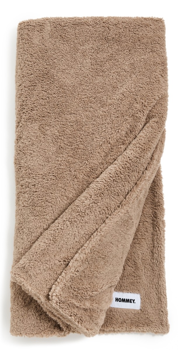 Hommey Faux Fur Blanket Warm Grey