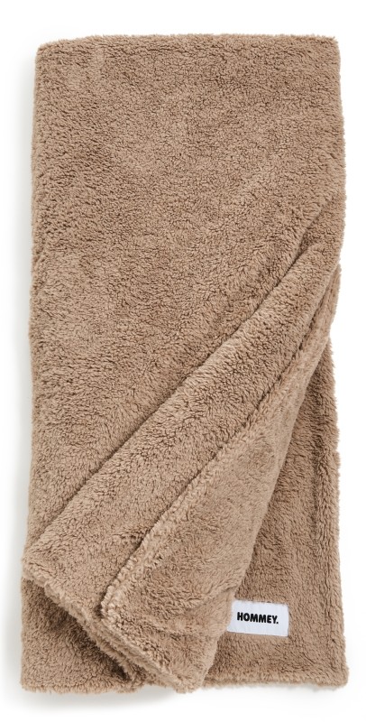 Hommey Faux Fur Blanket Warm Grey