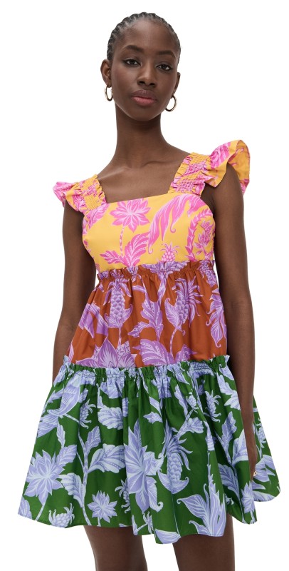 FARM Rio Tropical Swing Mix Mini Dress Tropical Swing Mix
