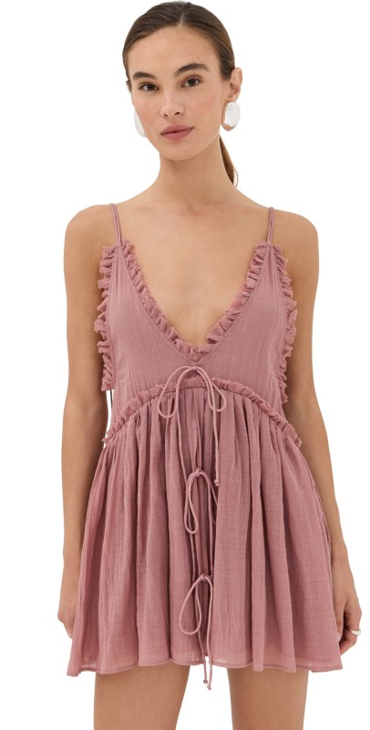 The Attico Mini Dress Terracotta