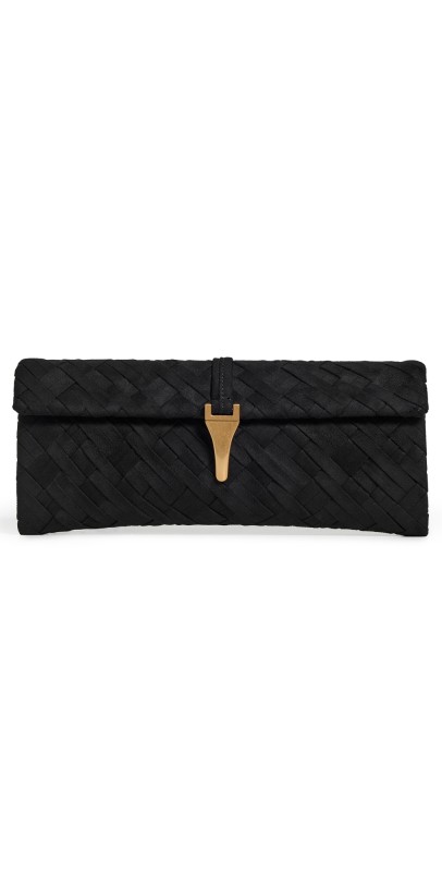 JW PEI Zaria Woven Clutch Black