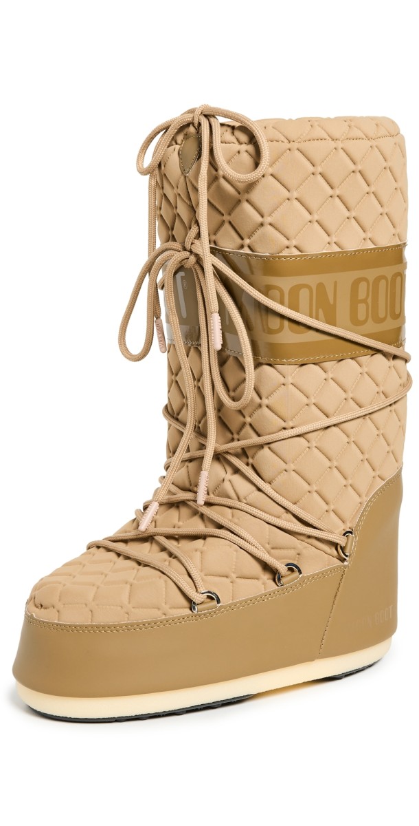 Moon Boot Icon Quilt Boots Caramel
