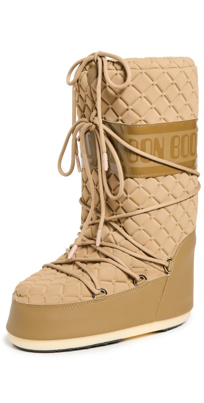 Moon Boot Icon Quilt Boots Caramel