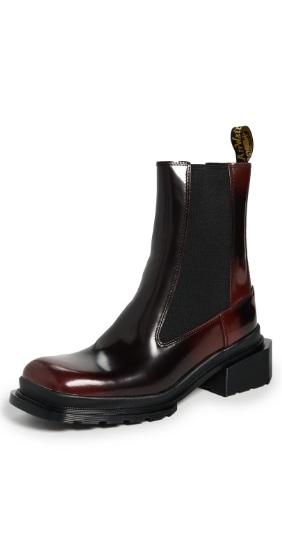 Dr. Martens Maybole Chelsea Boots Black Cherry Red Arcadia