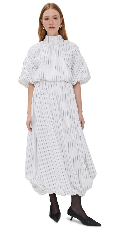 AnOnlyChild Topping Dress White Stripe
