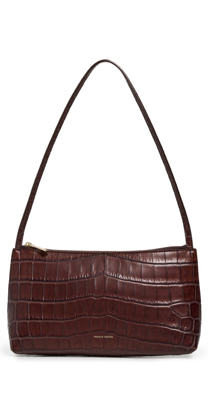 Mansur Gavriel Gaia Shoulder Bag Chocolat