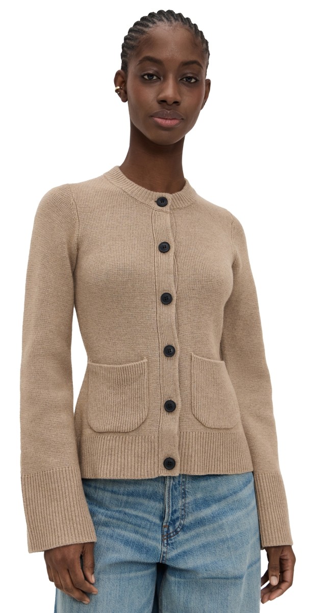 Pistola Denim Dani Cinched Waist Cardigan Toasted Wheat